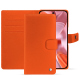 Google Pixel 9 leather wallet case - Orange fluo ( Pantone #ff5406 ) 