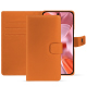 Capa de couro para carteira Google Pixel 9 - Orange PU ( Pantone #ff9351 )