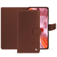 Google Pixel 9 leather wallet case - Marron délicat ( Pantone #95614d) 