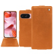 Google Pixel 9 leather case - Mandarine vintage ( Pantone #d47231 ) 