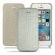 Custodia in pelle Apple iPhone SE - Crocodile milk