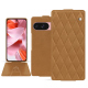 Google Pixel 9 leather case - Castan esparciate - Couture ( Pantone #824F2A )