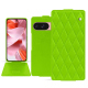 Funda de piel Google Pixel 9 - Vert fluo - Couture ( Pantone #00ab5f ) 