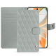 Google Pixel 9 Pro leather wallet case - Gris - Couture ( Nappa - Pantone #c1c6c8 ) 