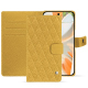 Capa de couro para carteira Google Pixel 9 Pro - Mimosa - Couture ( Pantone #b39437 ) 