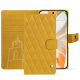 Custodia in pelle Google Pixel 9 Pro - Jaune soulèu - Couture ( Pantone #F3B934 )