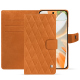 Lederschutzhülle Google Pixel 9 Pro - Mandarine vintage - Couture ( Pantone #d47231 ) 