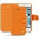 Housse cuir Apple iPhone SE - Orange fluo