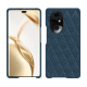 Coque cuir Honor 200 Pro - Indigo - Couture ( Pantone #1f4565 ) 