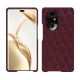 Funda de piel Honor 200 Pro - Lie de vin - Couture ( Pantone #412234 ) 