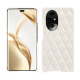 Honor 200 Pro leather cover - Blanc escumo - Couture ( Pantone #D6D6D1 )