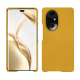 Coque cuir Honor 200 Pro - Jaune soulèu ( Pantone #F3B934 )