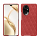 Honor 200 Pro leather cover - Cerise vintage - Couture ( Pantone #a6302e ) 