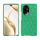 Honor 200 Pro leather cover - Menthe vintage - Couture ( Pantone #37b375 ) 