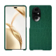 Coque cuir Honor 200 Pro - Crocodile pino ( Pantone #173F35 ) 
