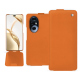 Honor 200 Pro leather case - Orange ( Nappa - Pantone #ff9351 ) 