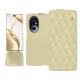 Housse cuir Honor 200 Pro - Beige - Couture ( Nappa - Pantone #ceb888 ) 