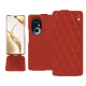 Custodia in pelle Honor 200 Pro - Papaye - Couture ( Pantone #b54317 ) 