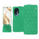 Honor 200 Pro leather case - Menthe vintage - Couture ( Pantone #37b375 ) 