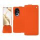 Honor 200 Pro leather case - Orange fluo ( Pantone #ff5406 ) 