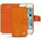 Apple iPhone SE leather case - Abaca arancio