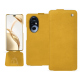 Housse cuir Honor 200 Pro - Jaune soulèu ( Pantone #F3B934 )