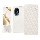 Capa em pele Honor 200 Pro - Blanc escumo - Couture ( Pantone #D6D6D1 )