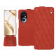 Honor 200 Pro leather case - Arange clouquié - Couture ( Pantone #D33108 )