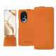 Housse cuir Honor 200 Pro - Orange PU ( Pantone #ff9351 )