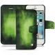 가죽 커버 Apple iPhone SE - Vert Patine