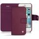 Apple iPhone SE leather case - Prune vintage ( Pantone 512C ) 