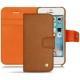 Custodia in pelle Apple iPhone SE - Mandarine vintage ( Pantone 165C ) 