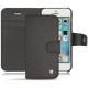 Housse cuir Apple iPhone SE - Anthracite ( Pantone 424C ) 