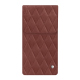 Custodia in pelle con patta Samsung Galaxy Z Fold6 - Passion vintage - Couture ( Pantone #591d16 ) 