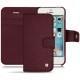 Housse cuir Apple iPhone SE - Lie de vin ( Pantone 5115C ) 