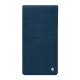 Samsung Galaxy Z Fold6 leather pouch with flap - Blu mediterran ( Pantone #0E3043 )