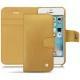 Housse cuir Apple iPhone SE - Or Maïa ( Bologna Hi Gloss Metallic - Pantone 871C ) 