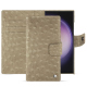 Funda de piel para cartera Samsung Galaxy S24 Ultra - Autruche desert ( Pantone #A39382 ) 