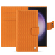 Samsung Galaxy S24 Ultra leather wallet case - Abaca arancio ( Pantone #d77540 )