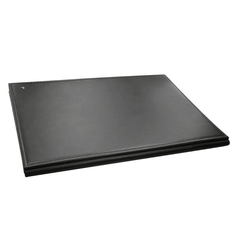 Leather folding desk blotter