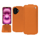 Capa em pele Apple iPhone 16 Plus - Orange ( Nappa - Pantone #ff9351 ) 