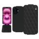 Lederschutzhülle Apple iPhone 16 Plus - Noir - Couture ( Nappa - Black ) 
