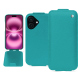가죽 커버 Apple iPhone 16 Plus - Bleu fluo