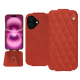 Funda de piel Apple iPhone 16 Plus - Arange clouquié - Couture ( Pantone #D33108 )