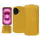 Apple iPhone 16 Plus leather case - Jaune soulèu ( Pantone #F3B934 )