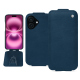 Capa em pele Apple iPhone 16 Plus - Blu mediterran ( Pantone #0E3043 )