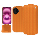 Apple iPhone 16 Plus leather case - Abaca arancio ( Pantone #d77540 )