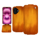 Housse cuir Apple iPhone 16 Plus - Orange Patine