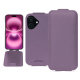 Housse cuir Apple iPhone 16 Plus - Lilas PU ( Pantone #b9a3e3 )
