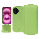 가죽 커버 Apple iPhone 16 Plus - Vert olive PU ( Pantone #a7c58e )
